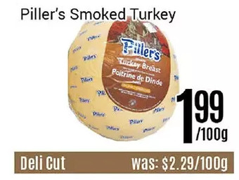 Nations Fresh Foods Piller's smoked turkey offer