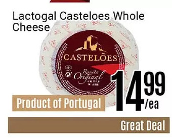 Nations Fresh Foods Lactogal casteloes whole cheese offer