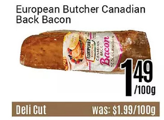 Nations Fresh Foods European butcher canadian back bacon offer