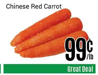 Nations Fresh Foods Chinese red carrot offer