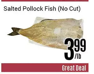 Nations Fresh Foods Salted pollock fish offer
