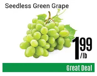 Nations Fresh Foods Seedless green grape offer