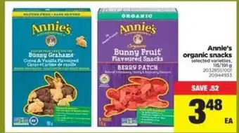 Real Canadian Superstore Annie's organic snacks offer