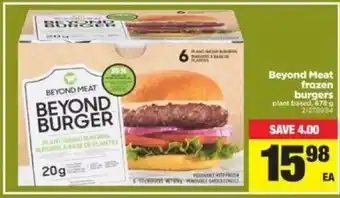 Real Canadian Superstore Beyond Meat frozen burgers offer