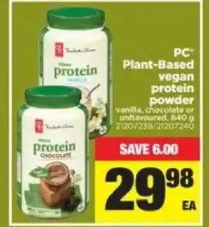 Real Canadian Superstore Plant-Based vegan protein powder offer