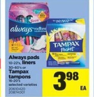 Real Canadian Superstore Always pads offer