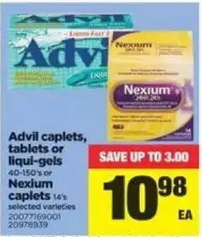 Real Canadian Superstore Advil caplets tablets or liqul-gels offer