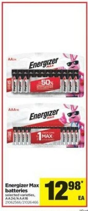Real Canadian Superstore Energizer Max batteries offer