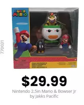GameStop Nintendo 2.5-inch mario & brow jr car offer