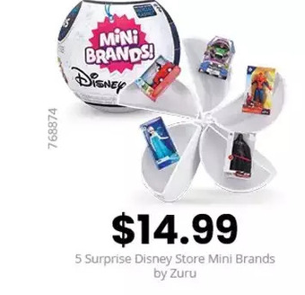 GameStop 5 surprise disney store mini b offer