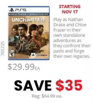 GameStop Uncharted™: legacy of thieves collection – playstation 5 offer