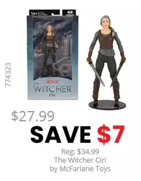 GameStop The witcher ciri by mcfarlane toys offer