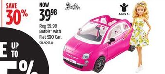 Canadian Tire Barbie with fiat 500 car offer