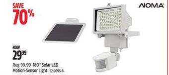 Canadian Tire Noma 180° solar led motion-sensor light offer