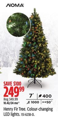 Canadian Tire Noma henry fir tree offer