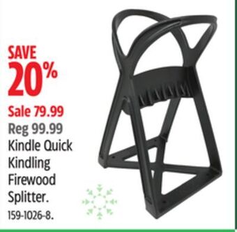 Canadian Tire Kindle quick kindling firewood splitter offer