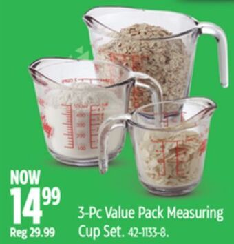 Canadian Tire Anchor hocking 3-pc value pack measuring cup set offer