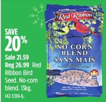 Canadian Tire Red ribbon bird seed offer