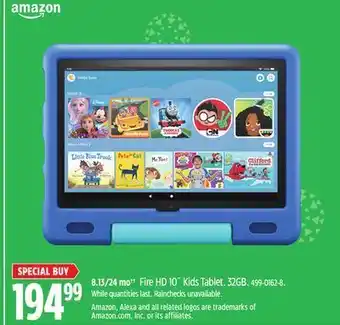 Canadian Tire Amazon fire hd 10˝ kids tablet. 32gb offer