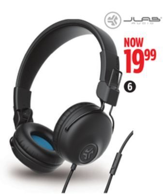 Canadian Tire Jlab studio wired on-ear headphones, black offer