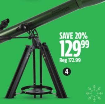 Canadian Tire Celestron explorascope 60az telescope offer