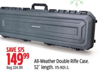 Canadian Tire Huntshield all-weather double rifle case offer