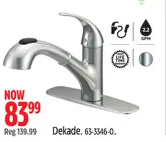 Canadian Tire Danze dekade single handle pull out kitchen faucet, chrome offer