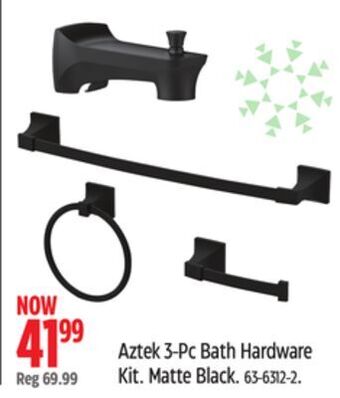 Canadian Tire Danze aztek 3-pc bath hardware kit offer