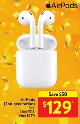 Walmart Airpods (2nd generation) offer