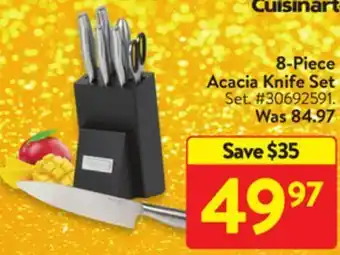 Walmart 8-piece acacia knife set offer