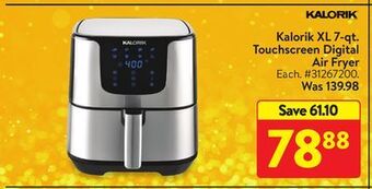 Walmart Kalorik xl 7-qt. touchscreen digital air fryer offer