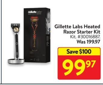 Walmart Gillette labs heated razor starter kit offer