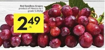 Foodland Red Seedless Grapes offer