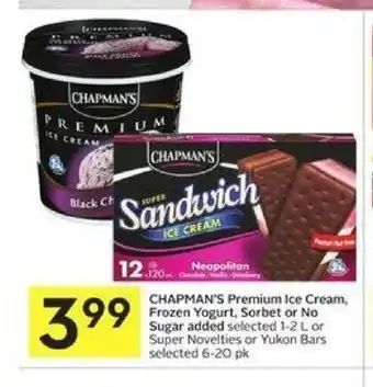 Foodland Chapman's Premium Ice cream offer