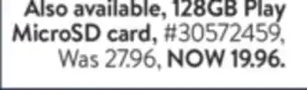 Walmart Lexar 128gb play microsd card offer