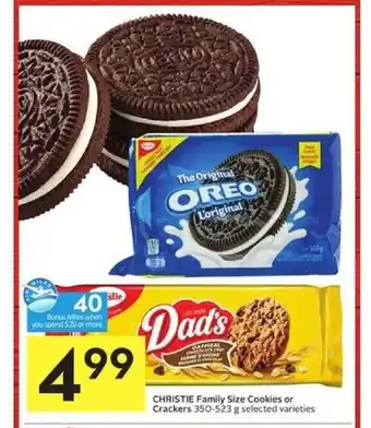 Foodland Christine Family Size Cookies or Crackers offer