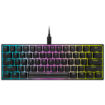 Best Buy Corsair k65 mini backlit 60% mechanical cherry mx red rgb gaming keyboard - english offer