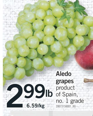 Fortinos Aledo grapes offer