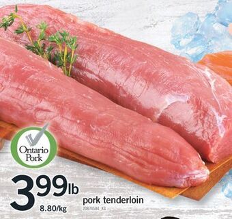 Fortinos Pork tenderloin offer