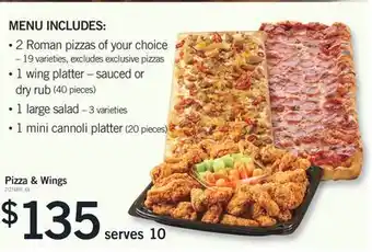 Fortinos Pizza & wings offer