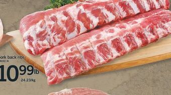 Fortinos Pork back ribs offer