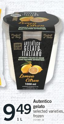 Fortinos Autentico gelato, 1 l offer