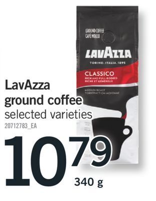 Fortinos Lavazza ground coffee, 340 g offer