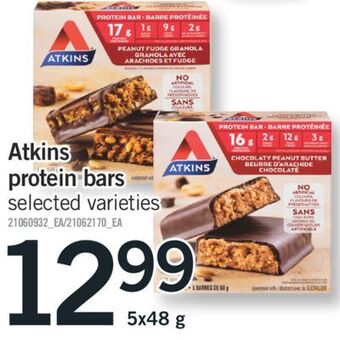 Fortinos Atkins protein bars, 5x48 g offer