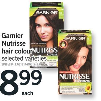 Fortinos Garnier nutrisse hair colour offer