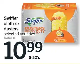 Fortinos Swiffer cloth or dusters, 6-32's offer