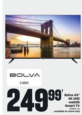 Loblaws Bolva 43" 4k uhd webos smart tv offer