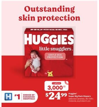 Loblaws Huggies® super big pack diapers, 36-108's offer