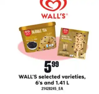 Loblaws Wall's selected varieties, 6's and 1.41 l offer