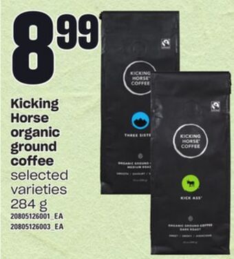 Loblaws Kicking horse ground coffee, 284 g offer